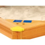 Spatiu de joaca cu nisip - Lada cu nisip din lemn pentru gradina cu colt de joaca Sand Ice Cream